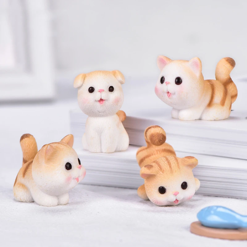 

Mini Cute Kitten Decoration Crafts Miniature Room Decoration Accessories Cute Desktop Garden Decoration