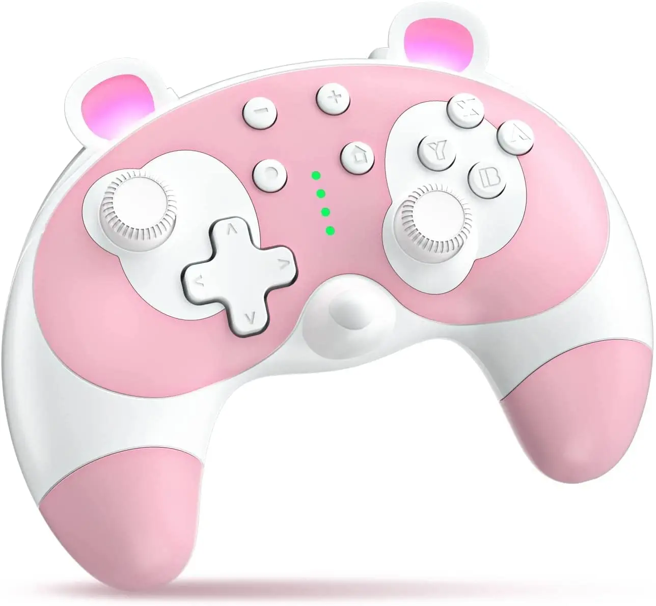 

STOGA Wireless Controller for Nintendo Switch Cute Pink Raccoon Animal Pro Gamepad Wake-up Function Adjustable Vibration