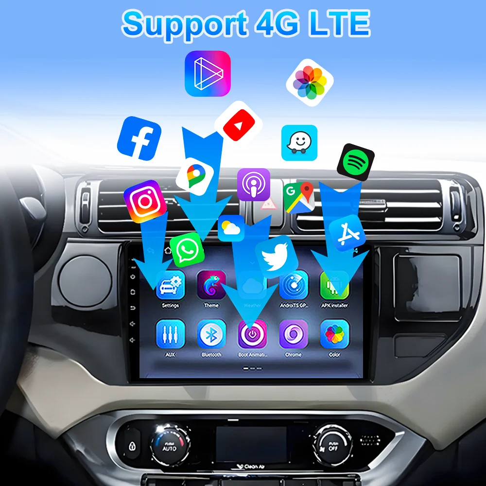 Android 16 для Kia RIO 4 K3 2011 2012 2013 2014-2017, авто Carplay, автомобильный DVD-радио, навигация, GPS, мультимедийный плеер, стерео WIFI + 4G (art.: 3920d45ea2ecd) - 3920d45ea2ecd