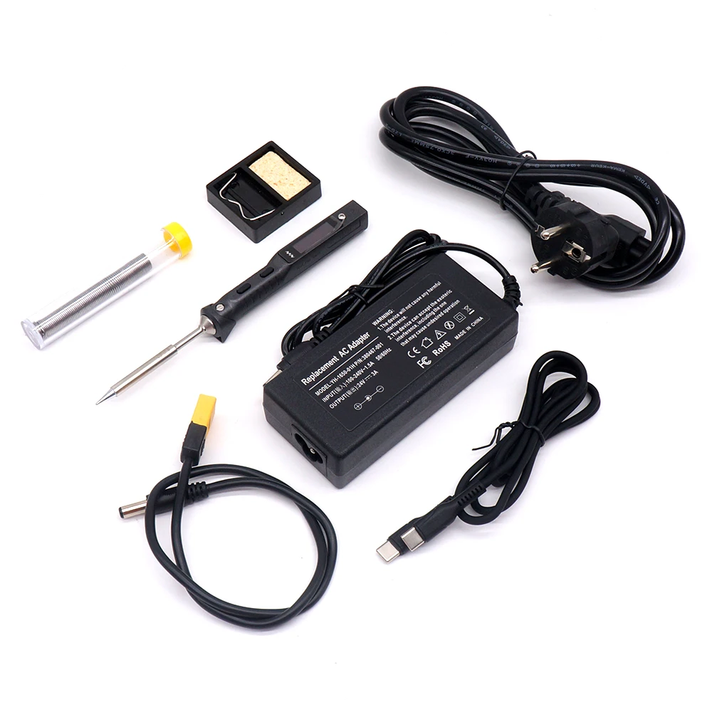 Оригинальный цифровой мини-паяльник TS101, 65 Вт, программируемый ЖК-дисплей, цифровая паяльная станция с регулируемой температурой