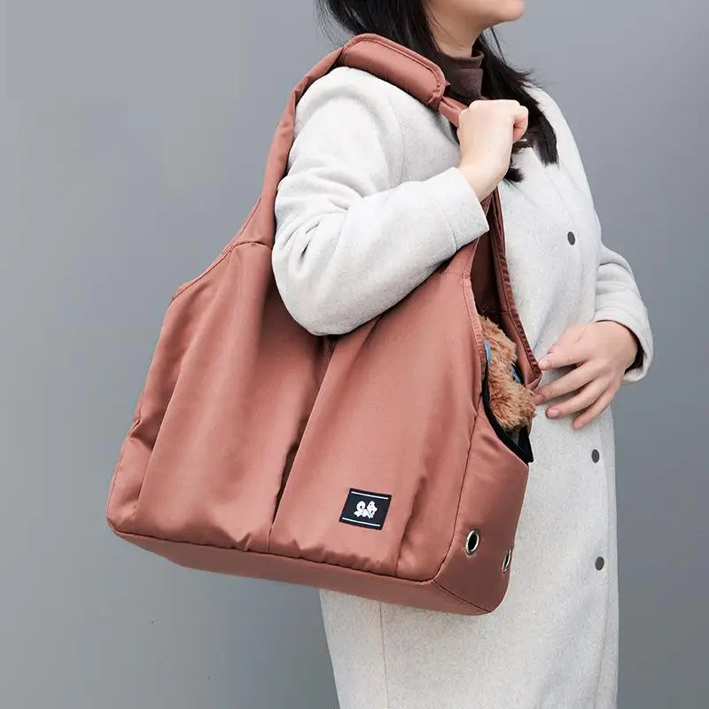 

Переноска для собак с мягкой ручкой, переноска для маленьких собак, портативная дышащая, вместительная, для путешествий