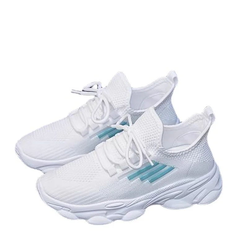 

Fashion Women's Shoes Spring Summer Comfortable Breathable Knitted Mesh Flat Casual Sports Shoes Female Students Running Shoes