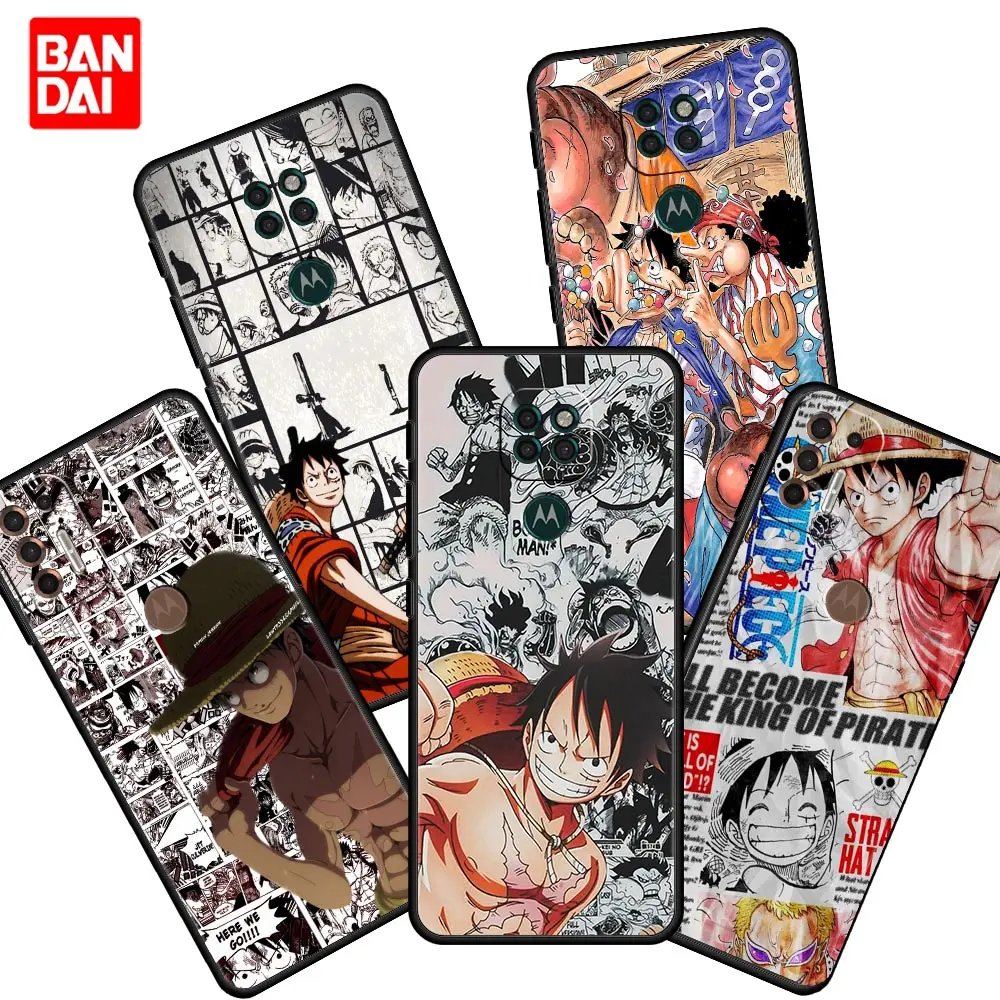 

Luffy One Piece Anime Case for Motorola Moto G30 G31 G50 G60 G8 G9 G200 G51 G71 edge 20 Pro Lite Power Plus Play Cover Silicone