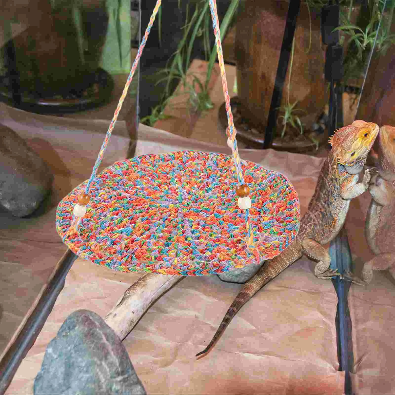 

Bearded Dragon Hammock Reptiles Sleeping Bed Small Pet Bed Shelter Cage Accessory