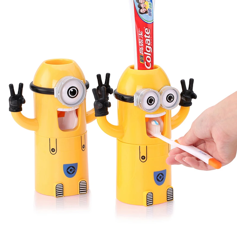 

Automatic Toothpaste Dispenser Toothpaste Squeezer Wall Mount Stand Toothbrush Toothpaste Holder Bathroom Accessories