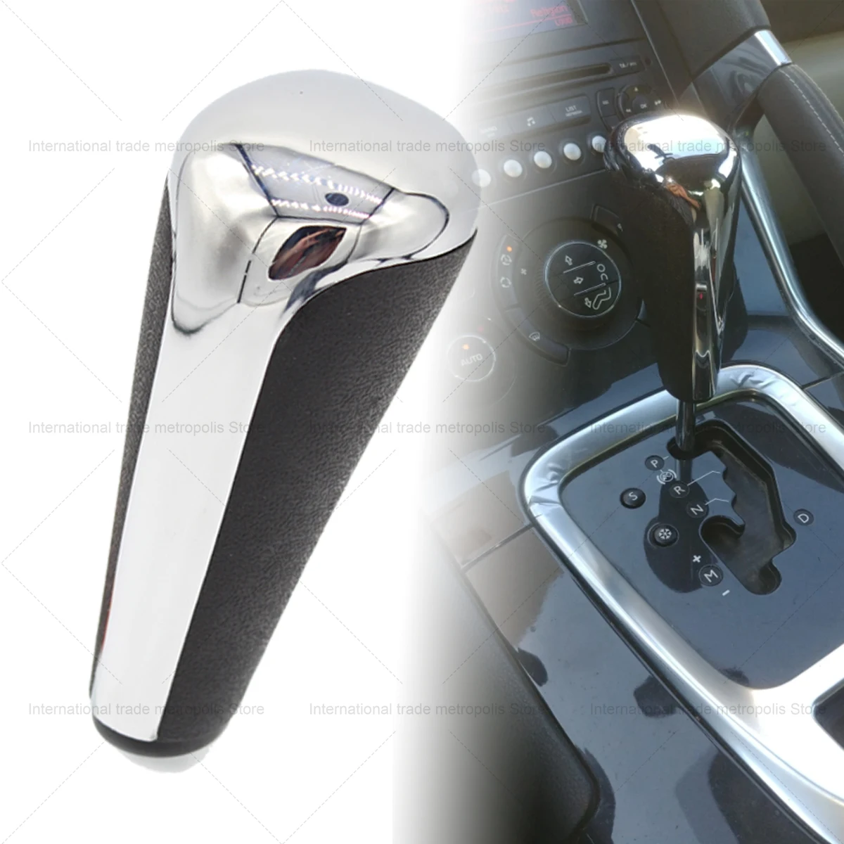 Металлическая ручка переключения передач для Peugeot RCZ 301 308 408 607 3008 5008 - Алюминиевая ручка-рычаг КПП, противоскользящая, улучшенная замена (art.: 3920db0ea5609) - 3920db0ea5609
