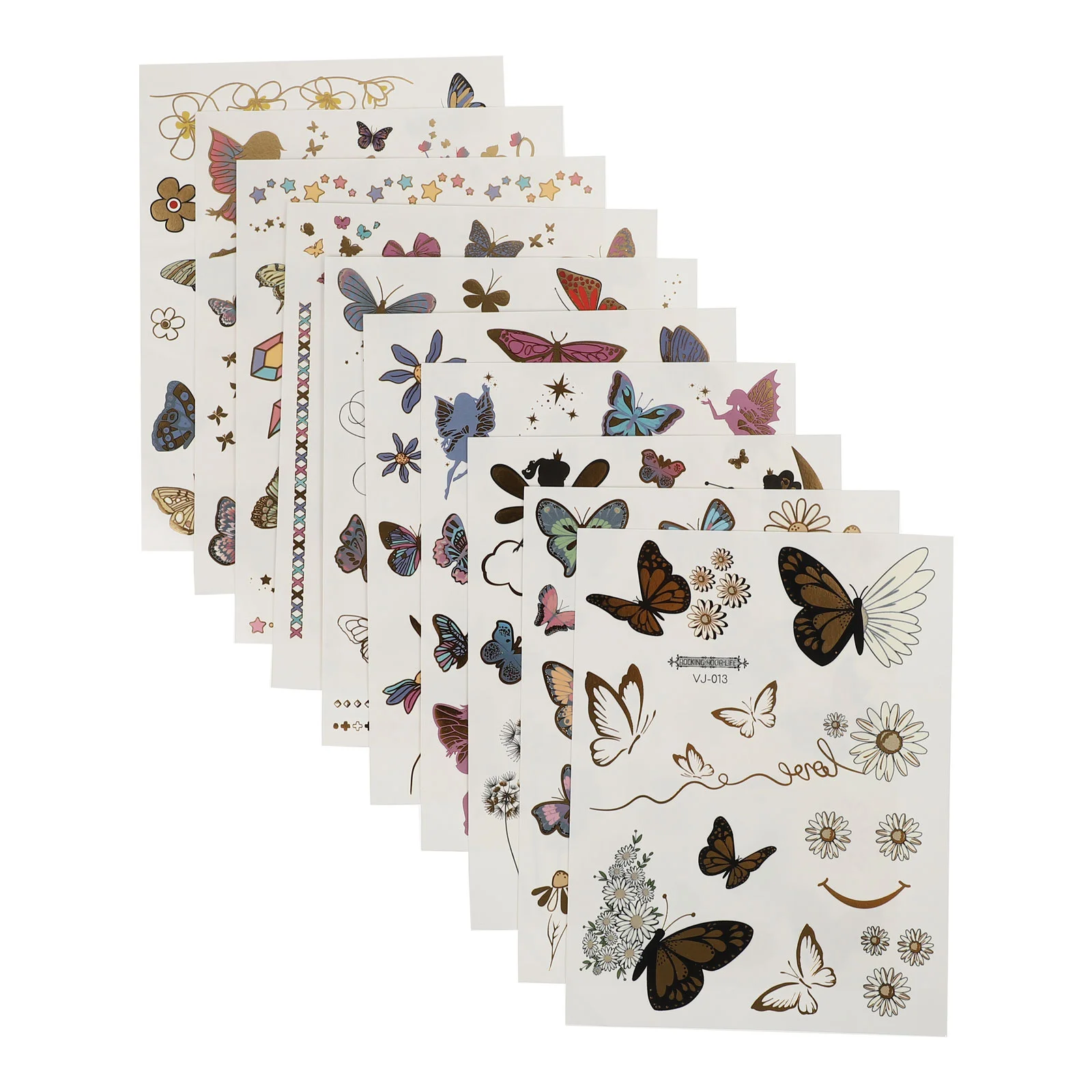 

Временные, экономичные, безопасные татуировки, наклейки для тела, татуировки для вечеринок, собраний, 10 шт.