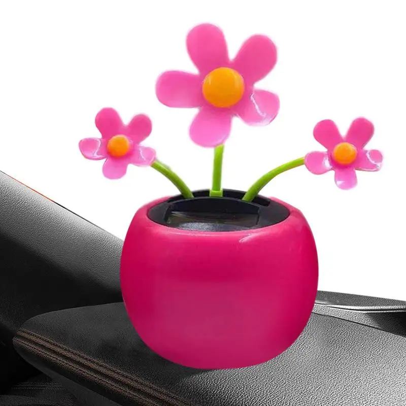

Dancing Flowers Solar Powered Bobbleheads Toys Solar Powered Car Ornament Automatic Swing Dancing Flower For Office Home