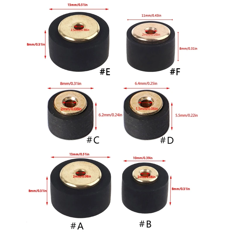 Pressure Cassette Belt Pulley For Sony- Player Stereo Technics