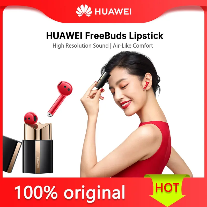 

HUAWEI FreeBuds Lipstick TWS Earphone Bluetooth 5.2 Active Noise Cancelling Wireless Headphone Studio-Quality Sound For P50 Pro