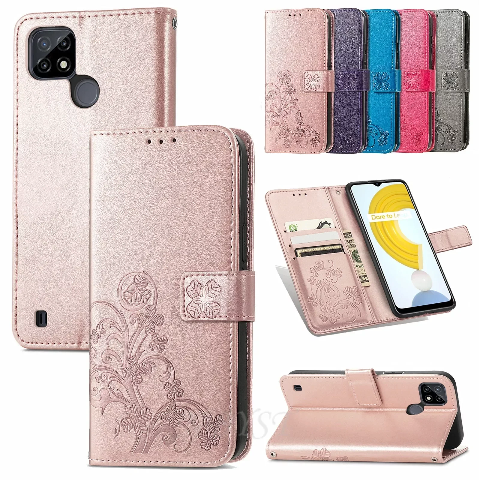 

NEW2022 Flip Leather Case for OPPO A16S A54S A53S A15S A52 A72 A73 A74 A94 Wallet Cover Realme 9i 8 i 9 Pro GT2 Pro C35 C21Y C25