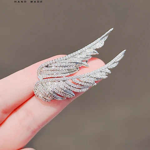 Ангельские броши из страз