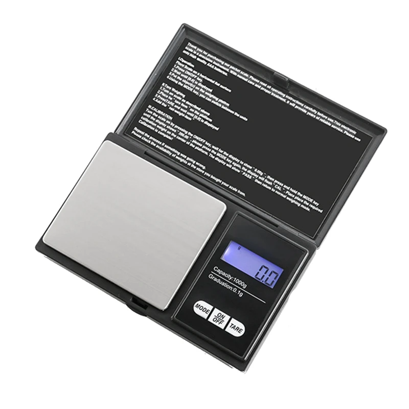 

AT35 0.1G Mini Electronic Scale Pocket Digital Kitchen Scale Gold Silver Jewelry Scale Precision Scale