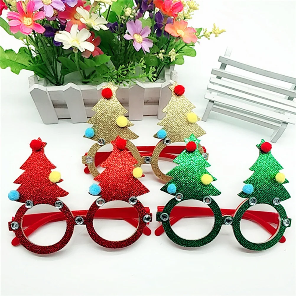 

Christmas Props Glasses Party Photo Booth Holidaycostume Eyeglasses Novelty Decoration Kids Funny Frames Frame Santa Eyeglass
