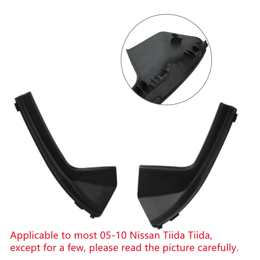 

Front Windshield Lower Corners Foil Board Decorative For Nissan Tiida 05-10 Car Cowl Grille Outer Cover Clip-on External Trim