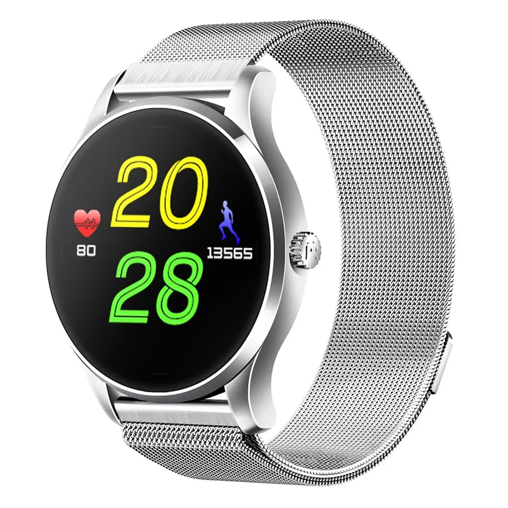 

STAR 37 Smart Wrist Watch 1.22inch IPS Screen 300mAh Battery Heart Rate Sensor 4.0 Stainless Steel Strap Wristwatch