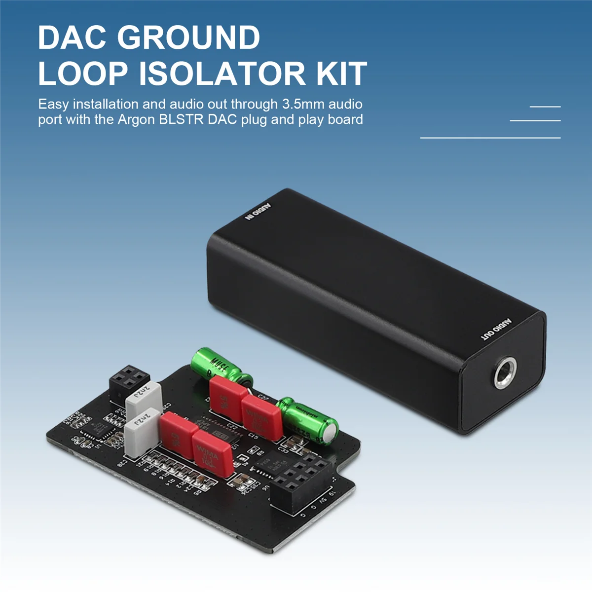 Для Raspberry Pi 5 Argon BLSTR DAC с изолятором заземления (дополнительный для только ONE V3)