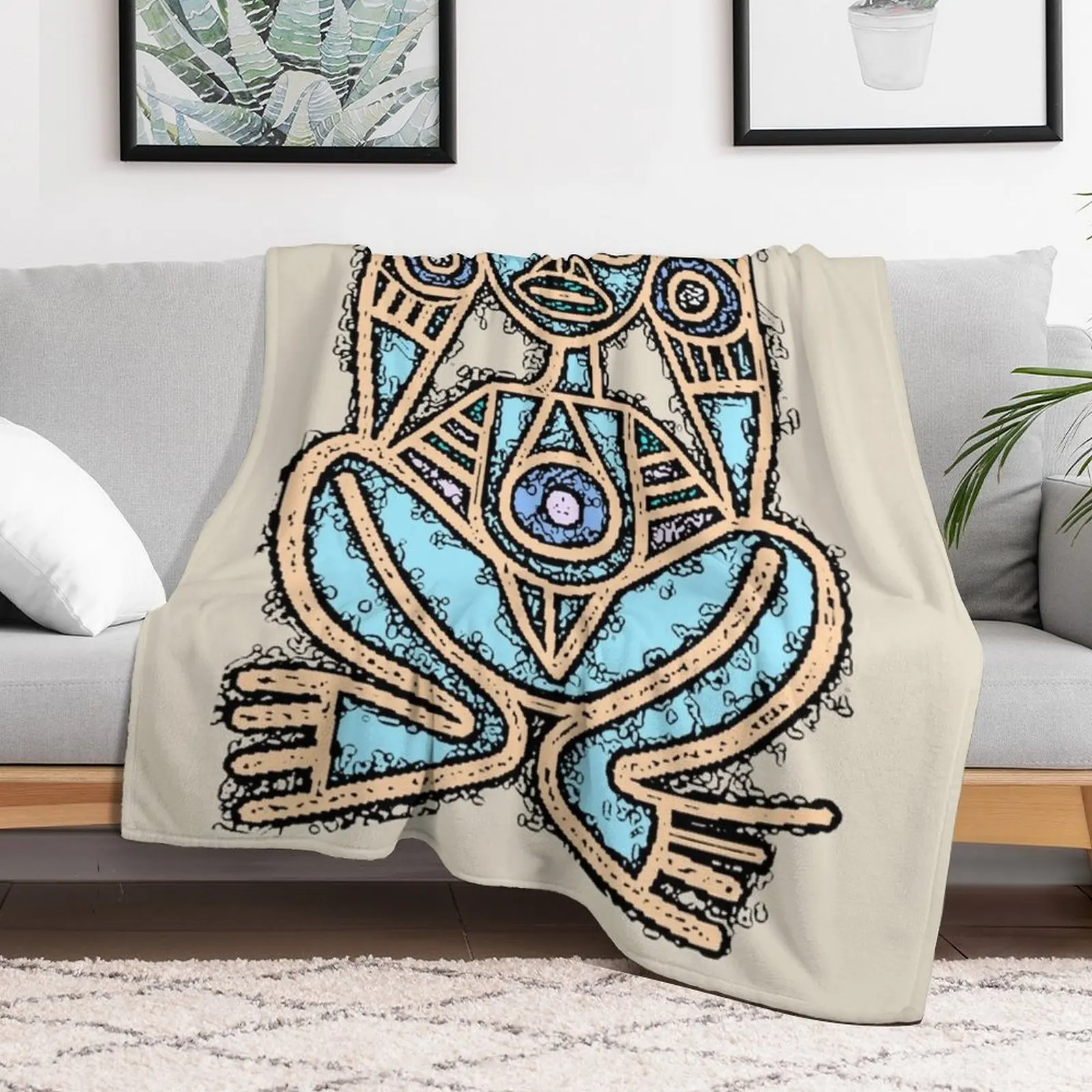 ATABEY одеяло с символом богини таньо пастельных цветов утяжеленное одиночное