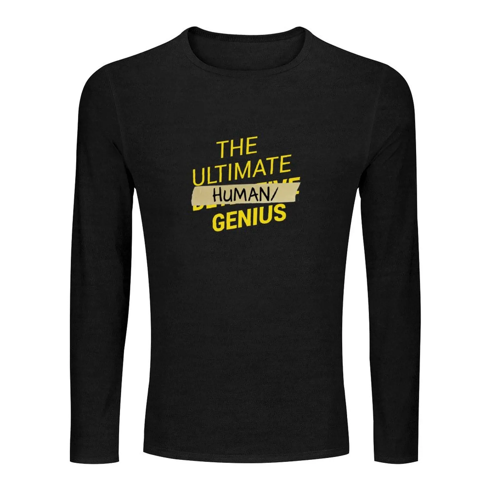 B99- Ultimate Human Slash Genius Long T-Shirt возвышенная футболка аниме Fruit of the Loom мужские футболки