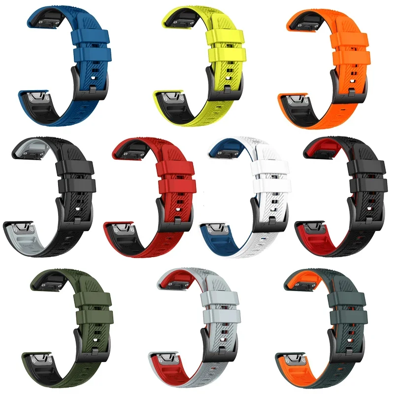 22 26 мм QuickFit ремешок для часов Garmin Epix Gen 2 силиконовый Correa Fenix 7 7X Pro 47 51 мм 5 5X Plus 6X 6 Marq браслет ремешок для часов (art.: 3920cb472d041) - 3920cb472d041