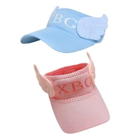 2pcs kids summer sun protection hat fashion large brimmed beach hat for girls