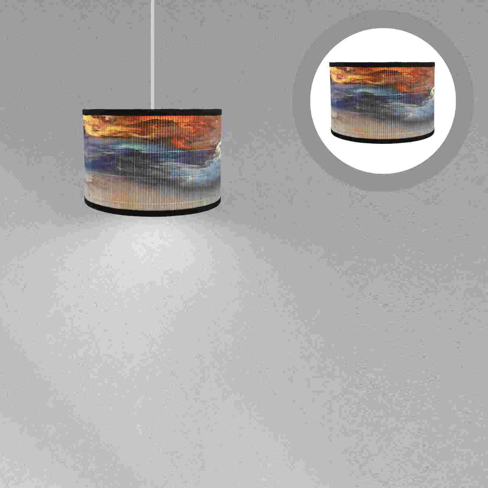 

Bamboo Lampshade Candelabra Bulbs New Chinese Style Decor Wrought Iron Hanging Light Lamp-chimney Accessory For chandelier