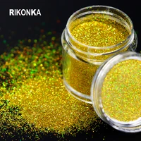 shining laser gold nail art glitter powder 0 2mm holographic silver sequins sparkly chrome pigment dust for diy nail accessories
