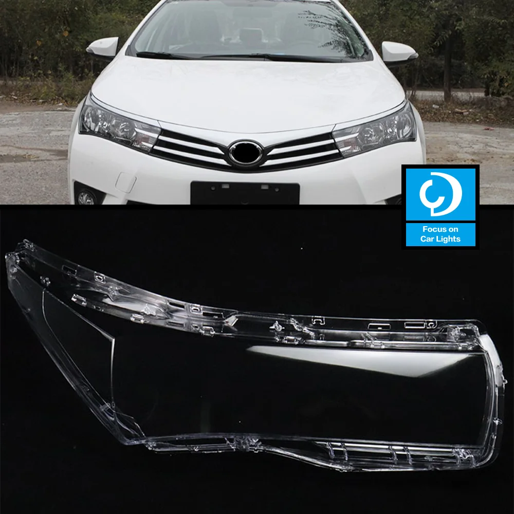 

Прозрачное стекло на переднюю фару автомобиля для Toyota Corolla 2014-2017