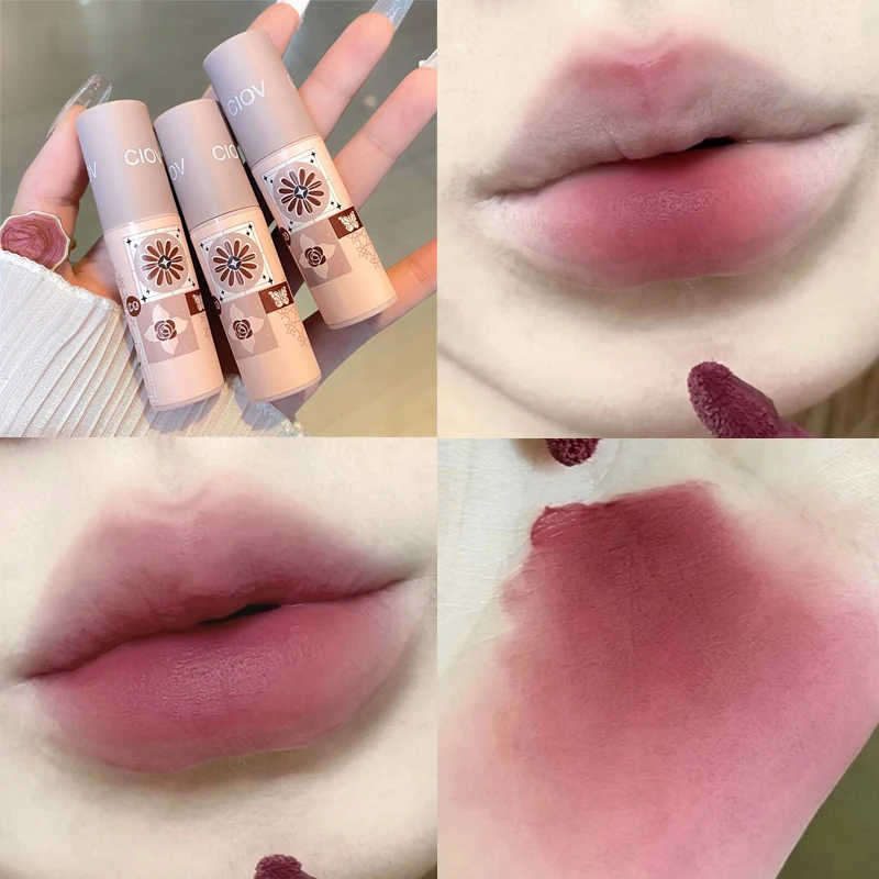 

Sdotter Matte Lip Gloss Light and Thin Silky Texture Liquid Lipstick Lip Tint Long Lasting Moisturizing Lip Mud for Lip Women Co