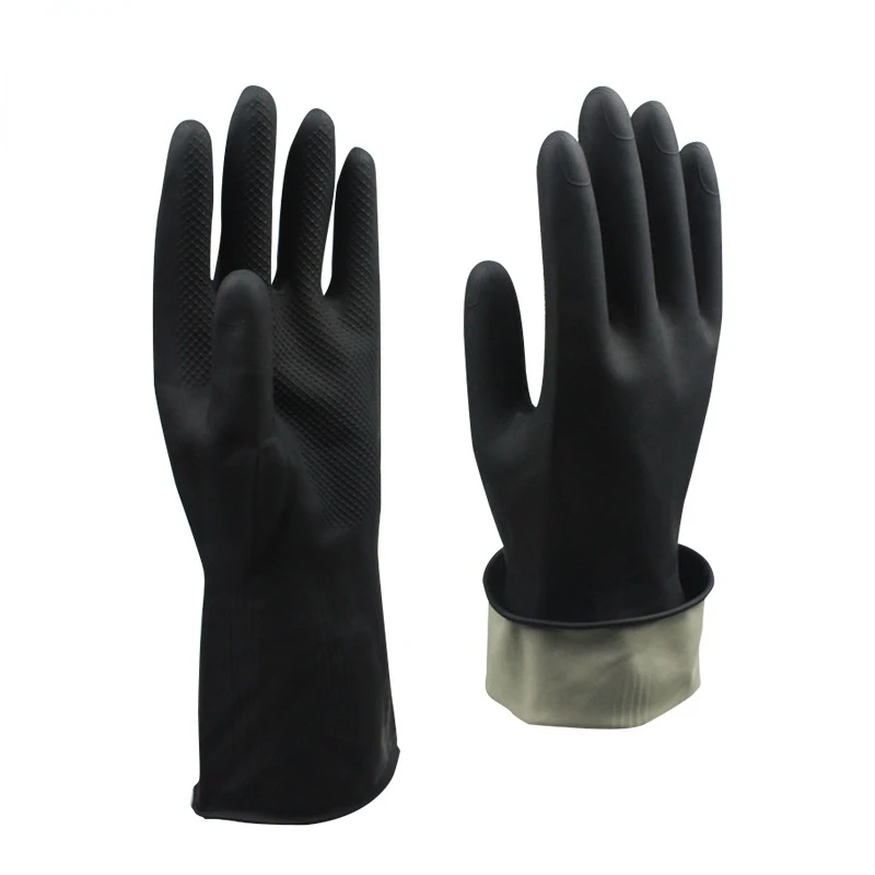 

Gloves Latex Waterproof Fully Coated Gloves Nylon Blue Work Gloves Coldproof Protection Gardening Gloves Clothing Gloves