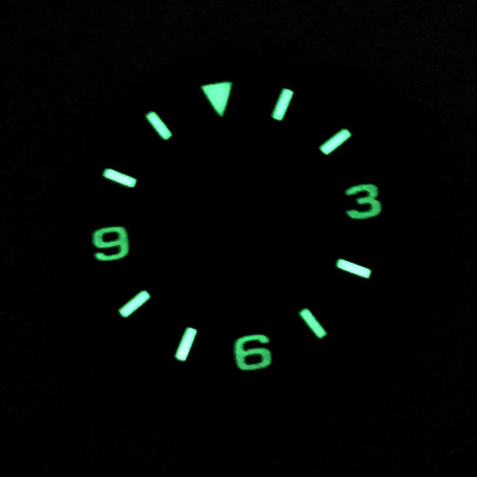 No logo 28.5mm watch dial replacement, modified dial, luminous face, for NH35A movement BC5 Men Watch Accessories