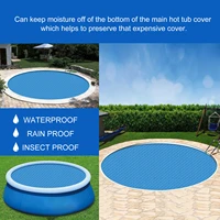 free shippingswimmingpool insulation blue round love pe bubble film dustproof and eainproof summer outdoor essential accessories