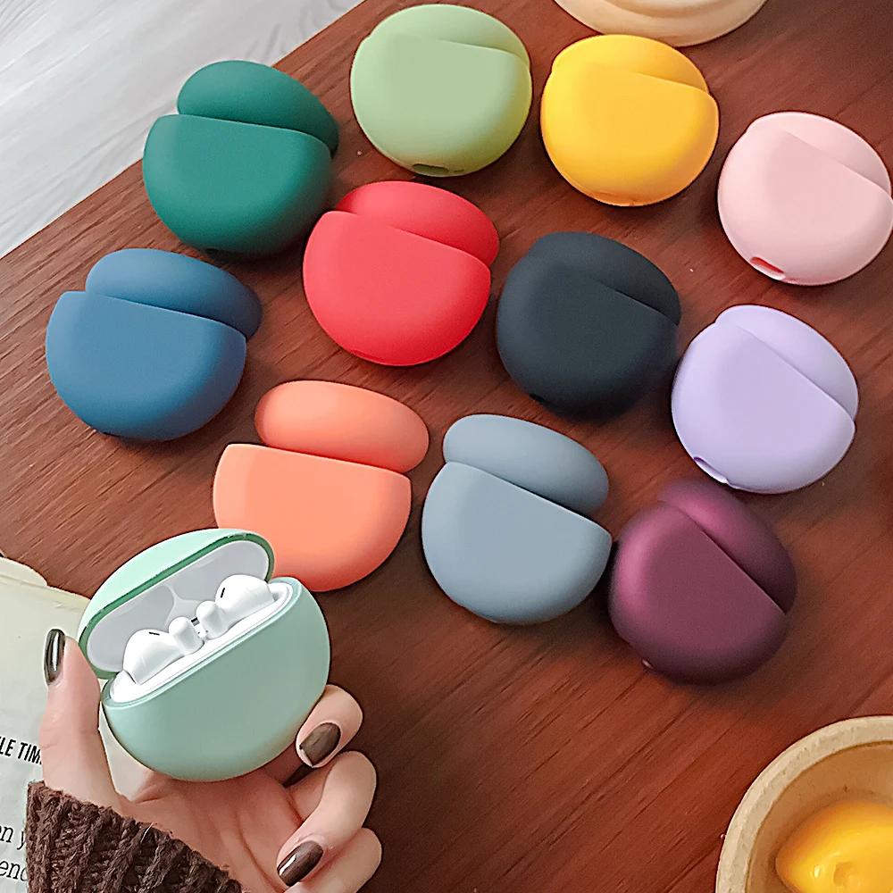 

For Huawei Freebuds 3 4 Case Hard PC Matte Protective Cover Solid Color Case For Huawei Freebuds 4i Case Luxury Earphone Case
