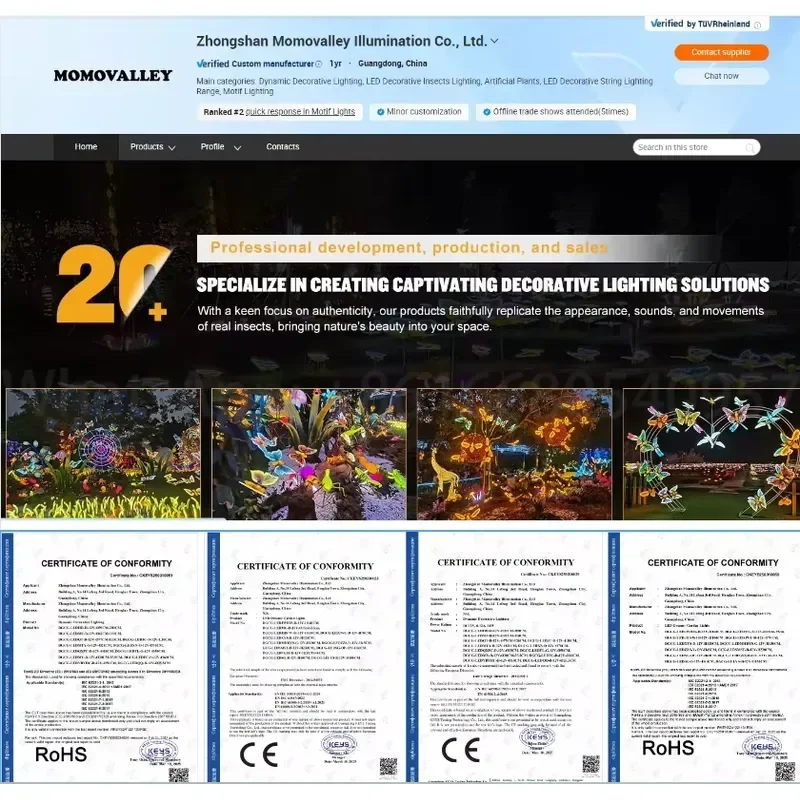 Фото Креативный большой светодиодный светильник в форме сот от Momovalley для уличного праздничного декора, украшения парков, садов, ландшафта, вечеринок и сцен. №5