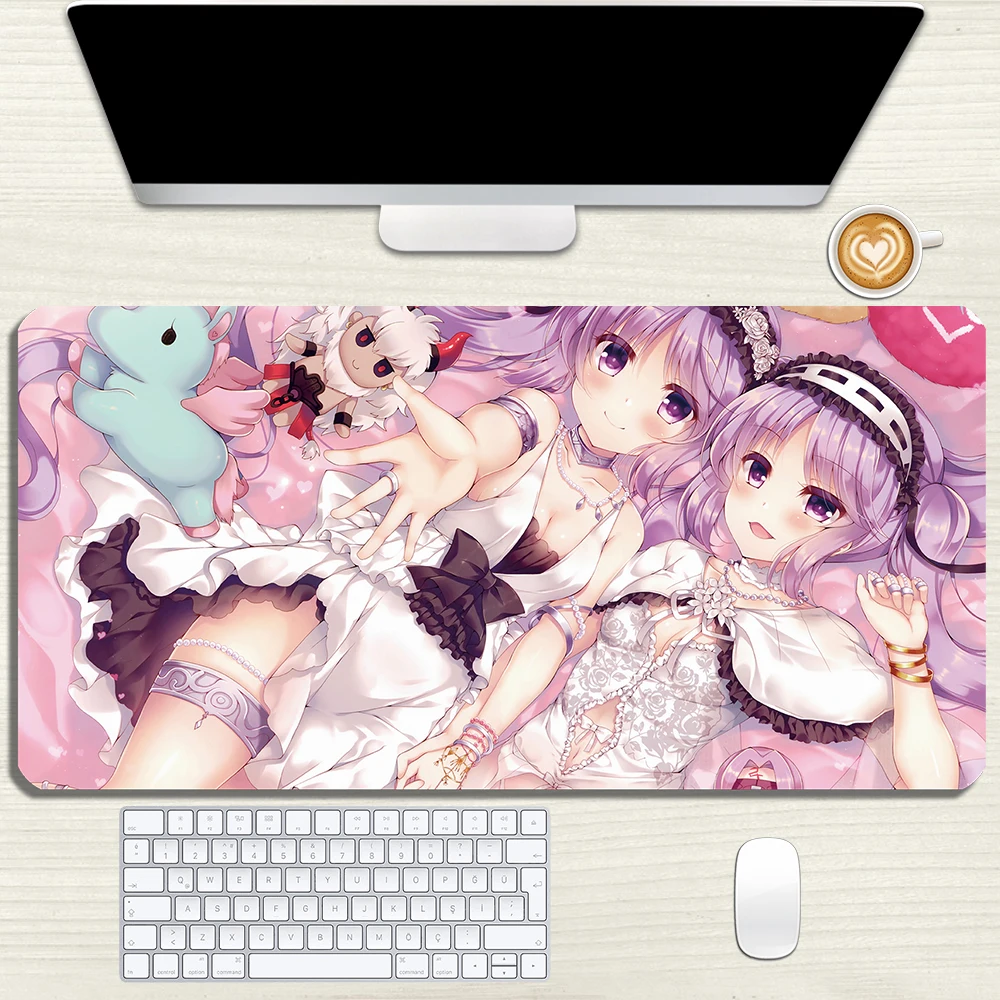 

Игровой коврик для мышки с аниме Euryale, модный коврик для мыши, резиновый коврик для мыши с застежкой по краям, большой Настольный коврик, рекв...