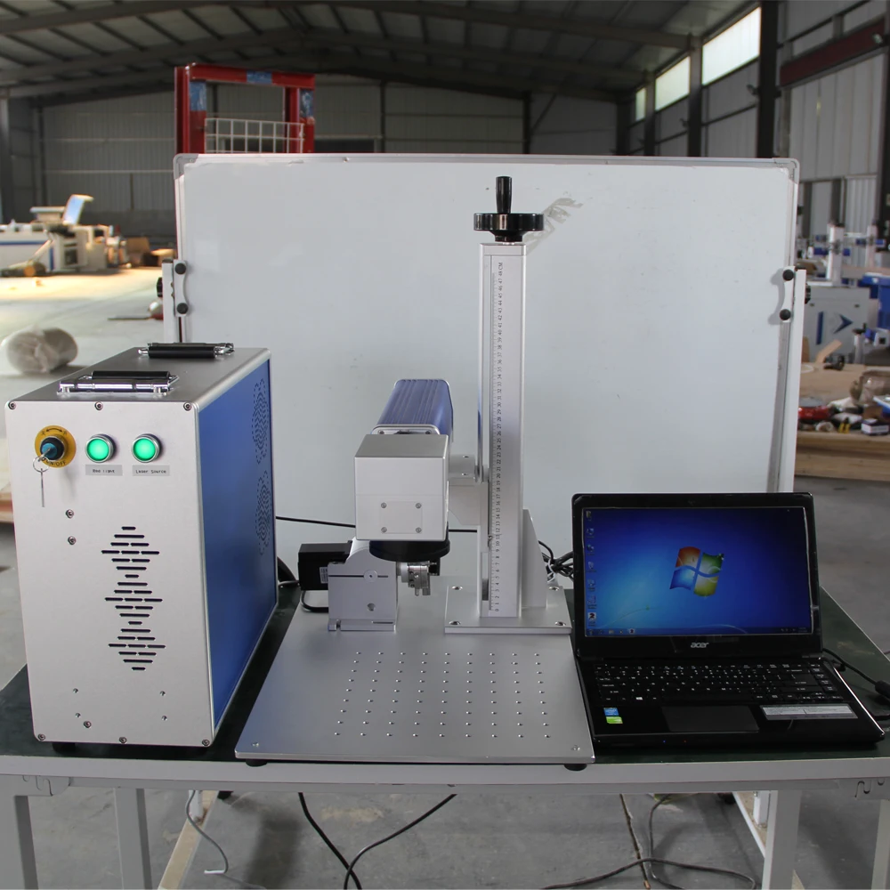 Заводская цена волоконно-лазерная маркировочная машина с вращающейся на 30 Вт 50