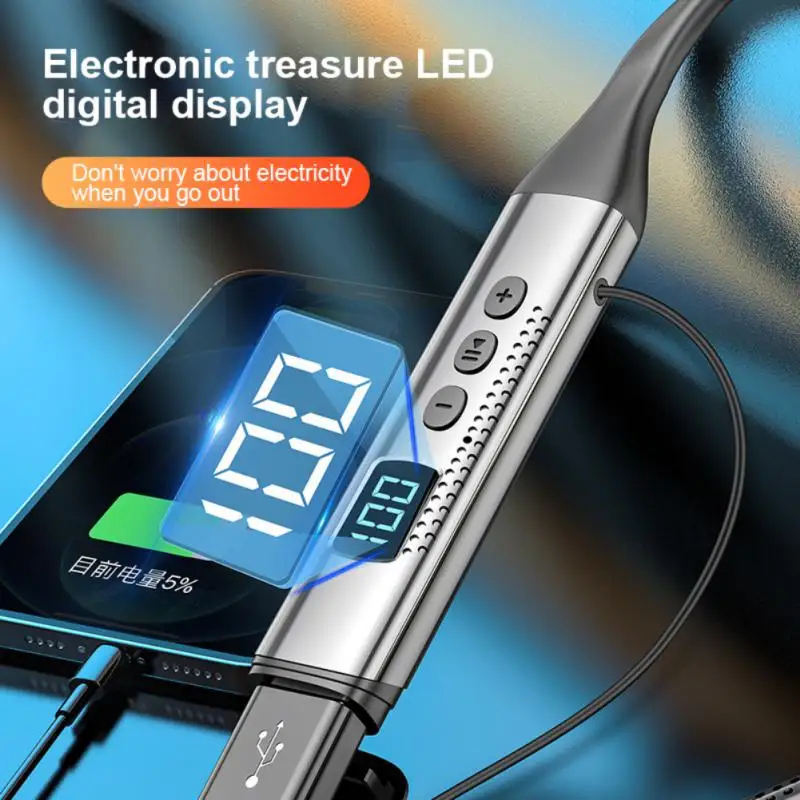 

Music Sports Headphones Long Battery Life Nfc Function Bluetooth Earphone Battery Display Tws Gaming Earbuds Neck-mounted Stereo