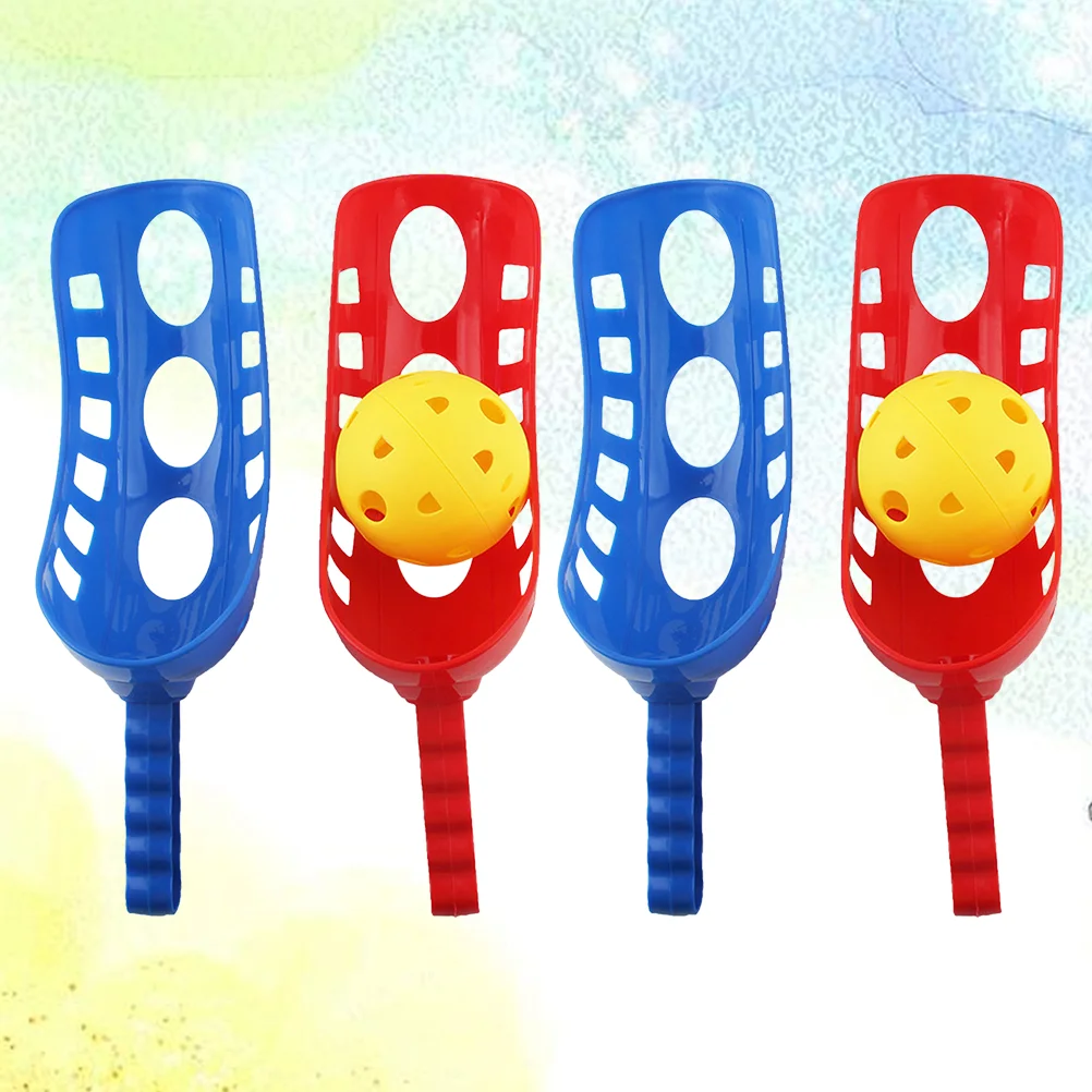

2 Sets Outdoor Toy Catch Launcher Beach Handle Toys Kids Catcher Scoop Play Game Big Water Bucket