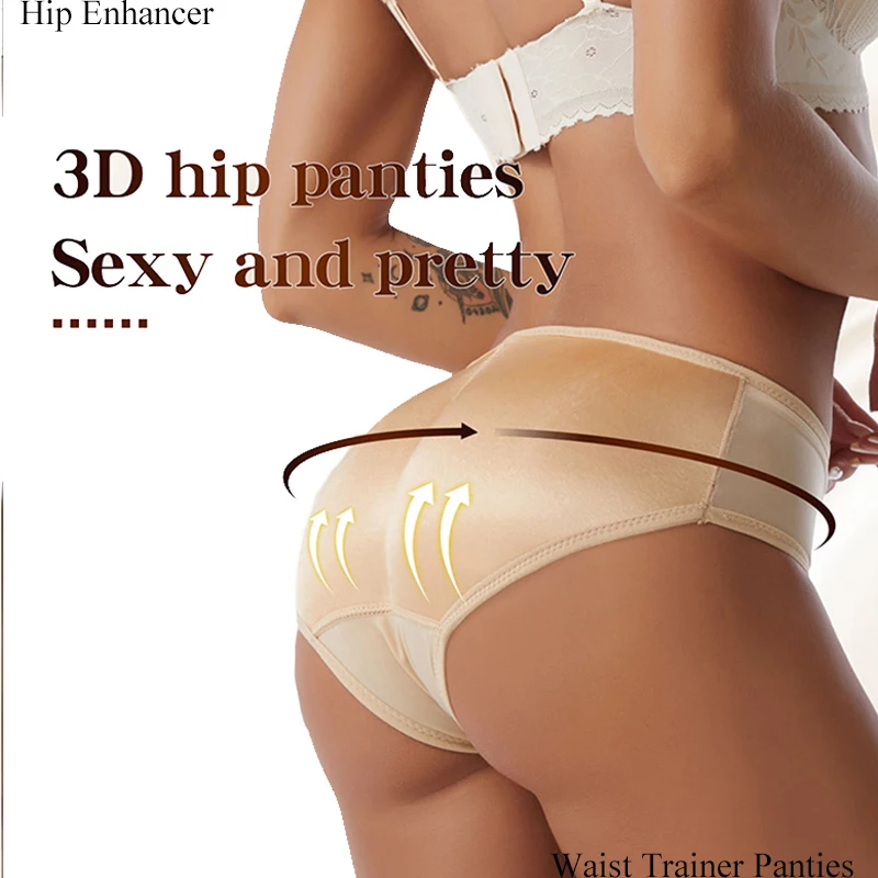 

Корректирующее белье для женщин, бесшовные трусики с подкладкой, шорты для подтяжки ягодиц и бедер, моделирующее белье для похудения живота
