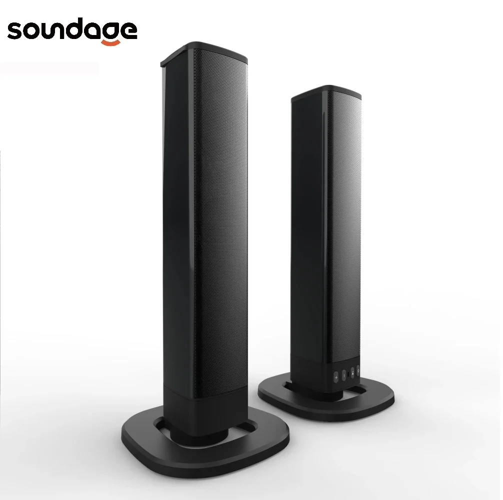 

Soundage Wireless Bluetooth Speaker Stereo Sound Home Theater System Soundbar Adjustable Subwoofer Loudspeaker for TV/PC