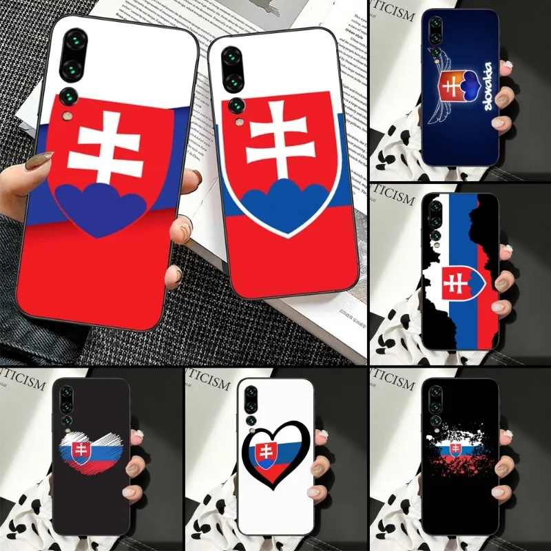 

Чехол для телефона Словацкий словакийский для Huawei P50 P40 P30 Pro Lite P Smart 2021 2019 Magic 3 мягкий черный чехол для телефона