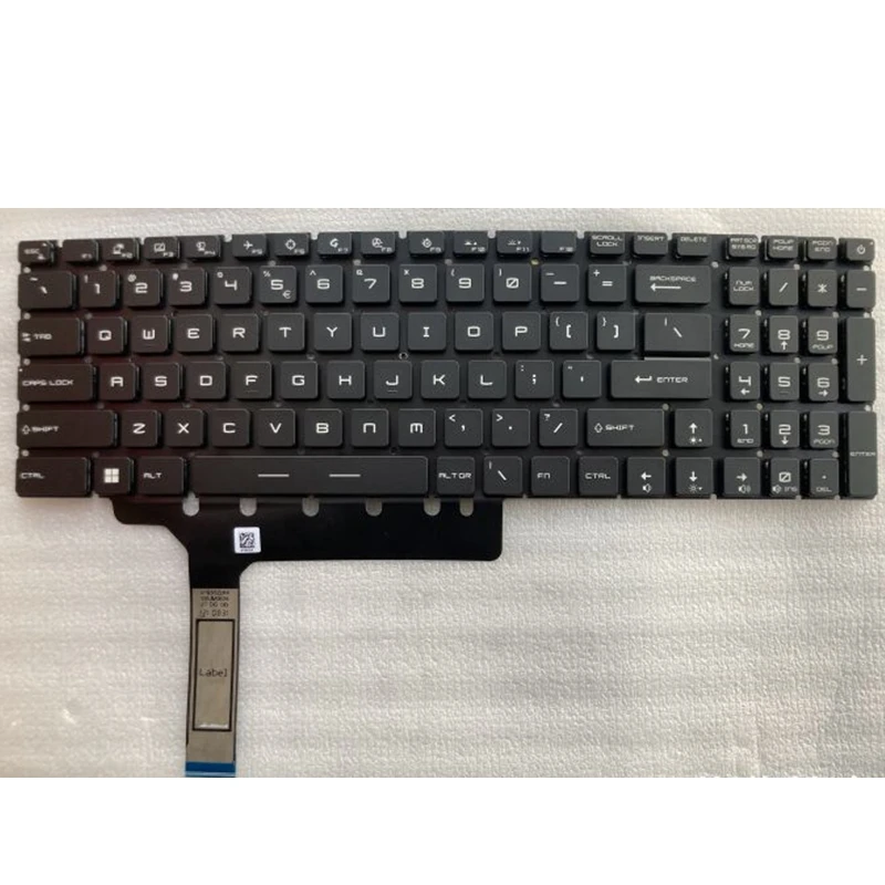 Laptop Keyboard US New For MSI GE76 Raider 10UE 10UG 10UH 11UE 11UG 11UH Dragon Tiamat  Per-Key RGB Backlight