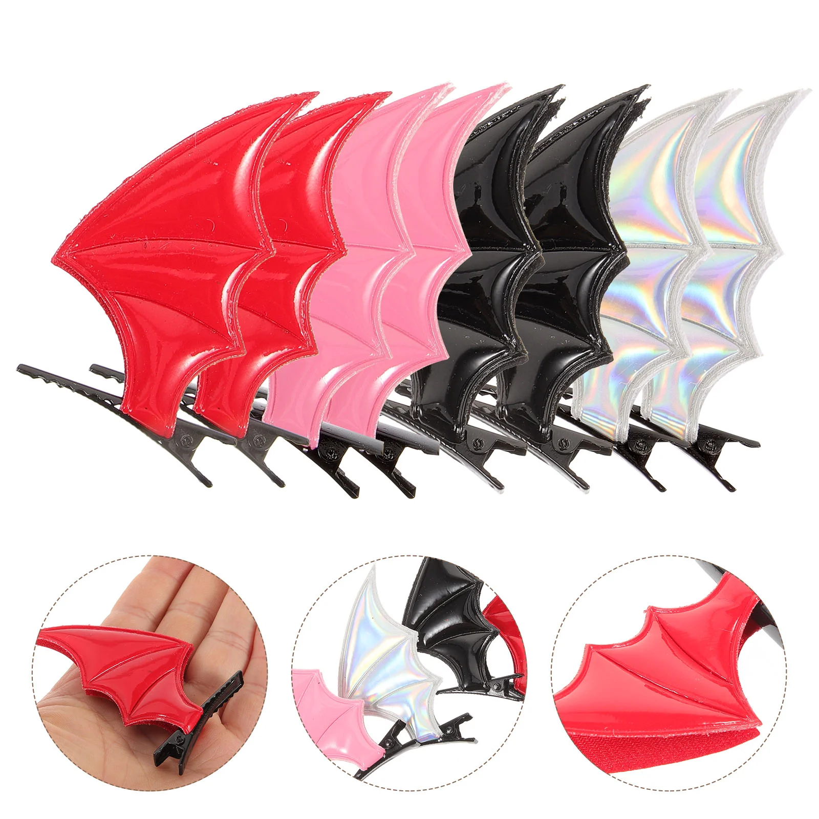 

Bat Wing Hair Clip Barrette for Halloween Party Performance Hairpin Headdress Costume Cosplay Props Headwear Accessories