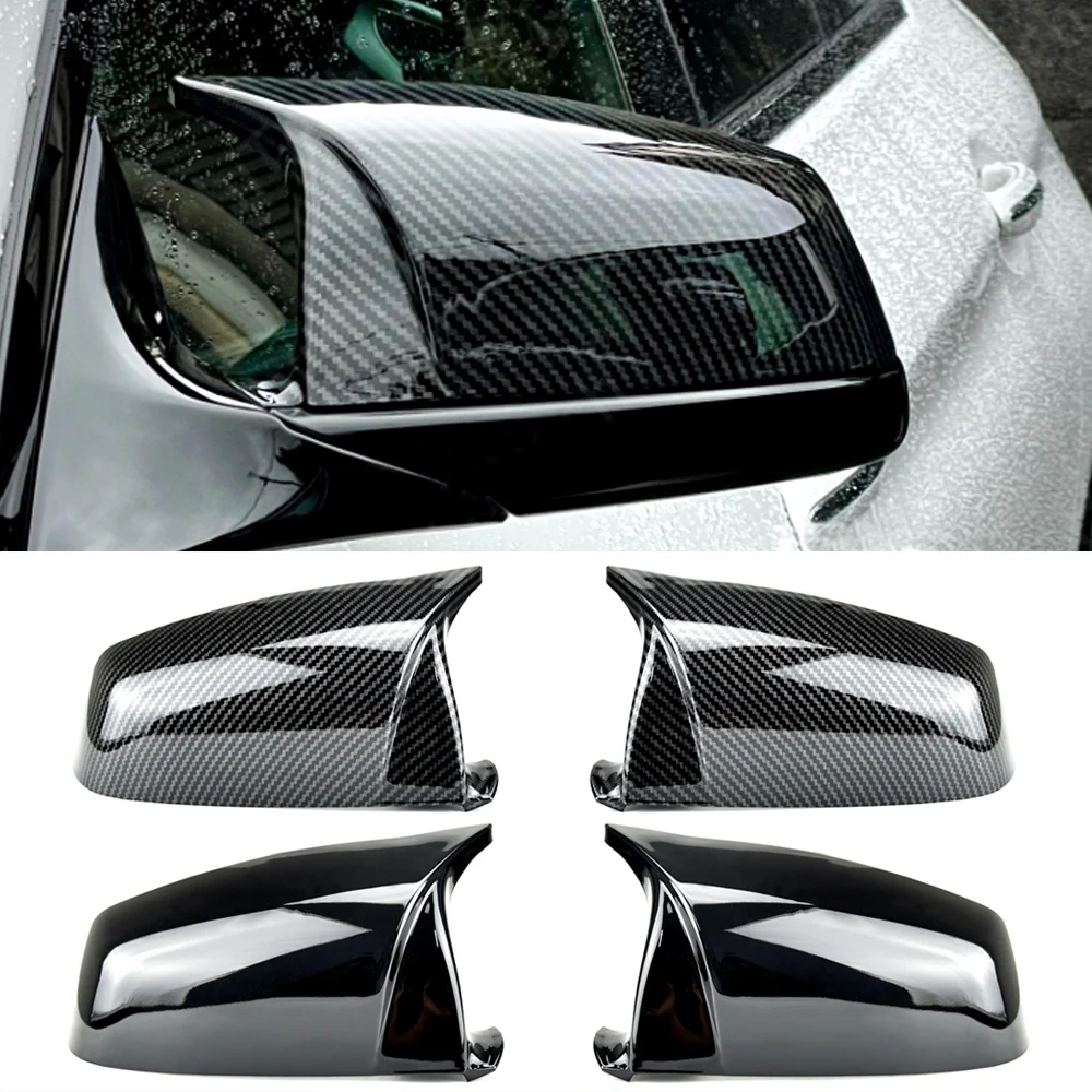 

Side Wing Rearview Mirror Cover Cap For BMW 5 6 7 Series F01 F02 F03 F04 F06 F07 F10 F11 F12 F13 Carbon Black high quality types
