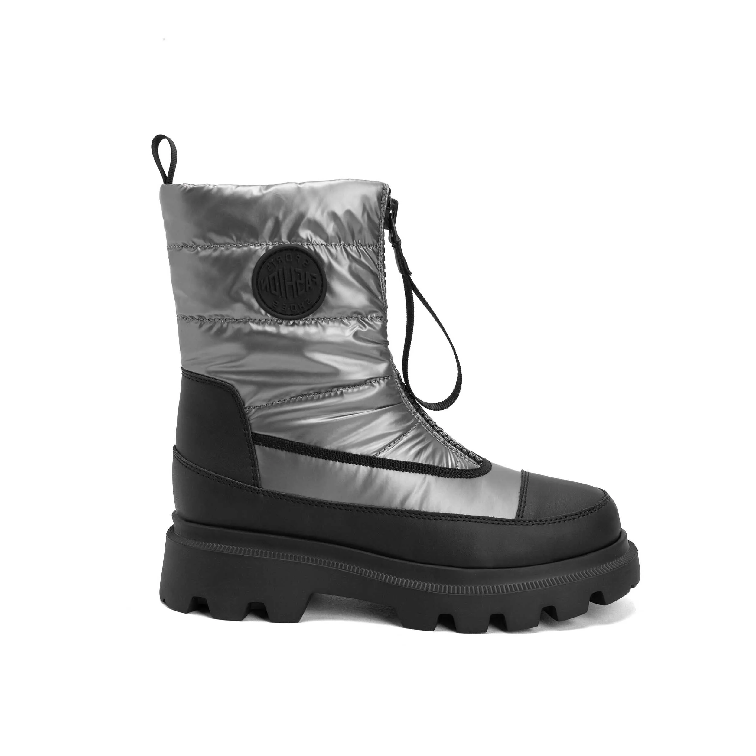 

2023 Autumn/Winter New Women's Flat Muffin Bottom Round Toe Slip On Ankle Boots Sexy Down Cloth Wool