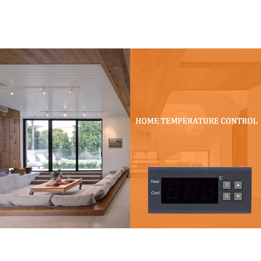 

Контроллер температуры, профессиональное безопасное электронное отопление, охлаждение, управление 220 В, регулятор переключателя термостата