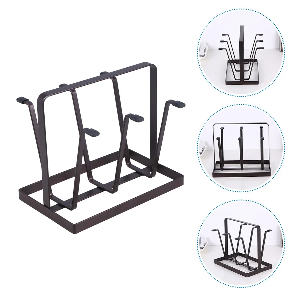 

Cup Rack Drying Mug Stand Holder Coffee Bottle Drainer Organizer Metal Tree Dryer Hanger Handle Countertop Utensil Cups Tea