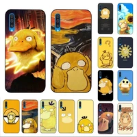 bandai pokemon psyduck phone case for samsung a51 01 50 71 21s 70 10 31 40 30 20e 11 a7 2018