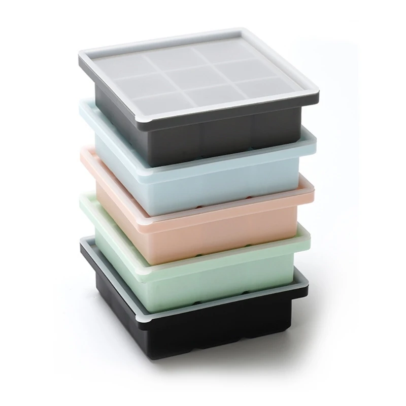 

1 Pack Silicone Ice Cube Tray Easy-Release Ice Molds for Babies Food Feeding