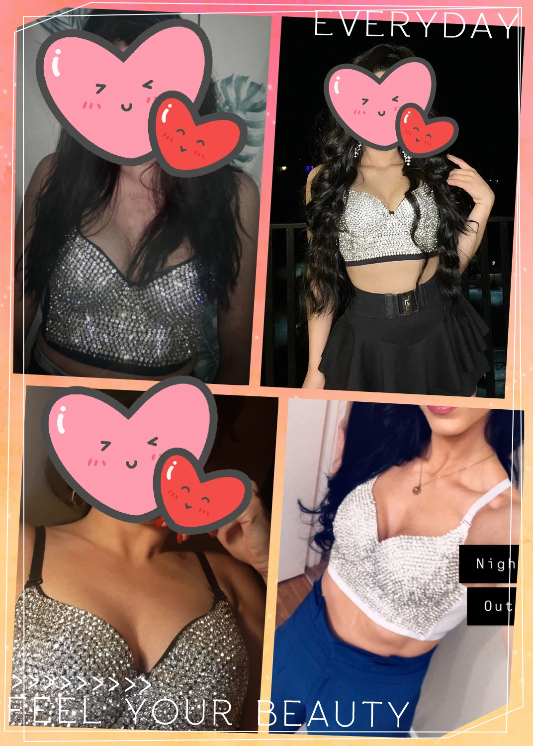 Роскошные летние женские топы со стразами модный топ на бретельках для вечерние